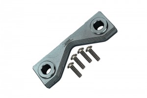 GPM LMT201F/RB ALUMINUM FRONT / REAR FRAME MOUNT LOS241032 LOSI 1/8 LMT 4WD SOLID AXLE MONSTER TRUCK LOS04022 - GUN SILVER - LMT201F/RB-GS