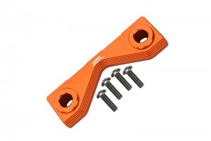 GPM LMT201F/RB ALUMINUM FRONT / REAR FRAME MOUNT LOS241032 LOSI 1/8 LMT 4WD SOLID AXLE MONSTER TRUCK LOS04022 - ORANGE - LMT201F/RB-OR