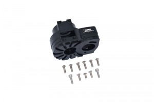 GPM LU4038 ALUMINUM CENTER GEARBOX LOSI  1/10 4WD LASERNUT TENACITY ULTRA 4 ROCK TACER LOS03028 - BLACK - LU4038-BK