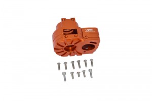 GPM LU4038 ALUMINUM CENTER GEARBOX LOSI  1/10 4WD LASERNUT TENACITY ULTRA 4 ROCK TACER LOS03028 - ORANGE - LU4038-OR