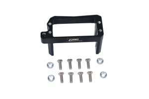 GPM LU4024 ALUMINUM SERVO MOUNT LOSI 1/10 4WD LASERNUT TENACITY ULTRA 4 ROCK TACER LOS03028 - BLACK - LU4024-BK