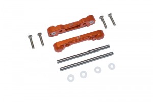 GPM LU4008 ALUMINUM FRONT LOWER SUSPENSION MOUNT  LOSI 1/10 4WD LASERNUT TENACITY ULTRA 4 ROCK TACER LOS03028 - ORANGE - LU4008-OR