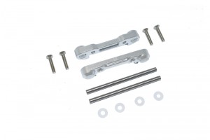 GPM LU4008 ALUMINUM FRONT LOWER SUSPENSION MOUNT  LOSI 1/10 4WD LASERNUT TENACITY ULTRA 4 ROCK TACER LOS03028 - SILVER - LU4008-S