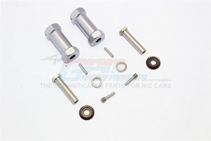 ALUMINIUM WHEEL HEX ADAPTERS 29MM WIDTH (USE FOR 4MM THREAD WHEEL SHAFT & 5MM HOLE WHEEL)  AXIAL RR10 BOMBER - RR010/295-GS