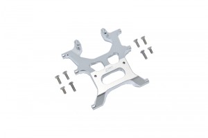 GPM SCX3015RA ALUMINUM REAR CHASSIS SUPPORT FRAME AXIAL 1/10 4WD SCX10 III JEEP WRANGLER RUBICON JLU AXI03007 - SILVER - SCX3015RA-S