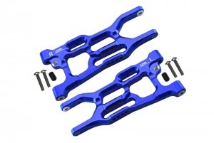 GPM LU4056 ALUMINUM REAR LOWER ARMS LOSI 1/10 4WD LASERNUT TENACITY ULTRA 4 ROCK TACER LOS03028 - BLUE - LU4056-B