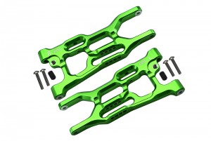 GPM LU4056 ALUMINUM REAR LOWER ARMS LOSI 1/10 4WD LASERNUT TENACITY ULTRA 4 ROCK TACER LOS03028 - GREEN - LU4056-G