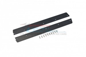 GPM FMAI014N-BK CARBON FIBER CHASSIS SIDE PANELS - 25mm wide For Arrma 1/7 4WD INFRACTION 6S BLX ALL-ROAD STREET BASH ARA109001 - FMAI014N-BK