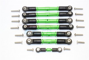 GPM SLA160P ALUMINIUM COMPLETED TURNBUCKLES WITH PLASTIC BALL ENDS TRAXXAS  SLASH 4X4 / TELLURIDE - SLA160P-G-BEBK