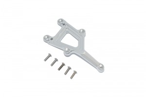 GPM GT015F ALUMINUM FRONT TOP PLATE TRAXXAS 1/10 4WD FORD GT4-TEC 2.0 / 4-TEC 3.0 93054-4 - SILVER - GT015F-S