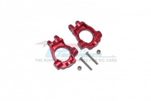 GPM LU4019 ALUMINUM FRONT C-HUBS LOSI  1/10 4WD LASERNUT TENACITY ULTRA 4 ROCK TACER-LOS03028 - RED - LU4019-R