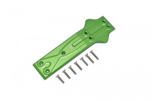 GPM RK331F ALUMINUM FRONT CHASSIS PROTECTION PLATE LOSI  1/10 4WD ROCK REY BRUCHLESS ROCK RACER LOS03009T1/T2 - GREEN - RK331F-G