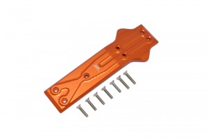 GPM RK331F ALUMINUM FRONT CHASSIS PROTECTION PLATE LOSI  1/10 4WD ROCK REY BRUCHLESS ROCK RACER LOS03009T1/T2 - ORANGE - RK331F-OR