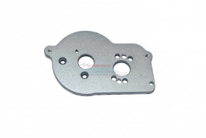 GPM LM018 ALUMINUM MOTOR MOUNT PLATE WITH HEAT SINK FINS TEAM LOSI 1/18 2WD MINI-T 2.0 STADIUM TRUCK LOS01015 - GUN SILVER - LM018-GS