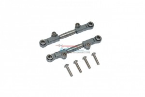 GPM LM054S STAINLESS STEEL FRONT UPPER ARM TIE ROD TEAM LOSI  1/18 2WD MINI-T 2.0 STADIUM TRUCK LOS01015 - GUN SILVER - LM054S-GS