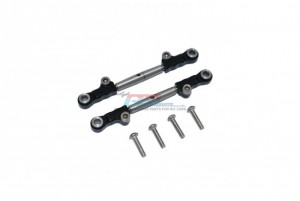 GPM LM057S STAINLESS STEEL REAR UPPER ARM TIE ROD TEAM LOSI  1/18 2WD MINI-T 2.0 STADIUM TRUCK LOS01015 - BLACK - LM057S-BK