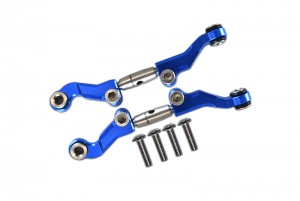 GPM LM162S STAINLESS STEEL ADJUSTABLE FRONT STEERING TIE ROD TEAM LOSI  1/18 2WD MINI-T 2.0 STADIUM TRUCK LOS01015 - BLUE - LM162S-B