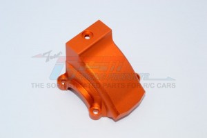 GPM TXM012A ALUMINIUM FRONT/REAR GEARBOX COVER FOR 6S TRAXXAS XMAXX 6S - Orange - TXM012A-OR