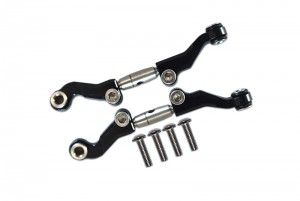 GPM LM162S STAINLESS STEEL ADJUSTABLE FRONT STEERING TIE ROD TEAM LOSI  1/18 2WD MINI-T 2.0 STADIUM TRUCK LOS01015 - BLACK - LM162S-BK