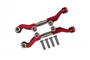 GPM LM162S STAINLESS STEEL ADJUSTABLE FRONT STEERING TIE ROD TEAM LOSI  1/18 2WD MINI-T 2.0 STADIUM TRUCK LOS01015 - RED - LM162S-R