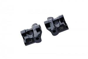 GPM LM019 ALUMINUM FRONT C-HUBS LOS214005 LOSI 1/18 2WD MINI-T 2.0 STADIUM TRUCK LOS01015 - BLACK - LM019-BK