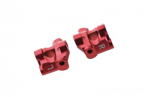 GPM LM019 ALUMINUM FRONT C-HUBS LOS214005 LOSI 1/18 2WD MINI-T 2.0 STADIUM TRUCK LOS01015 - RED - LM019-R