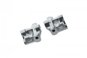 GPM LM019 ALUMINUM FRONT C-HUBS LOS214005 LOSI 1/18 2WD MINI-T 2.0 STADIUM TRUCK LOS01015 - SILVER - LM019-S
