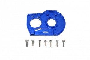 GPM LU4018 ALUMINUM MOTOR MOUNT PLATE WITH HEAT SINK FINS LOSI 1/10 4WD LASERNUT TENACITY ULTRA 4 ROCK TACER LOS03028 - BLUE - LU4018-B