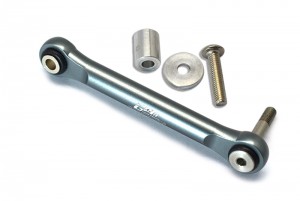 GPM LU4024A ALUMINUM SERVO TIE ROD  LOSI 1/10 4WD LASERNUT TENACITY ULTRA 4 ROCK TACER LOS03028 - GUN SILVER - LU4024A-GS