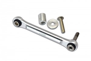 GPM LU4024A ALUMINUM SERVO TIE ROD  LOSI 1/10 4WD LASERNUT TENACITY ULTRA 4 ROCK TACER LOS03028 - SILVER - LU4024A-S