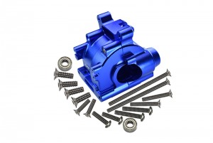 GPM LU4013 ALUMINUM REAR GEAR BOX LOSI RC 1/10 4WD LASERNUT TENACITY ULTRA 4 ROCK TACER LOS03028 - BLUE - LU4013-B