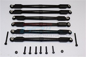 ALUMINIUM FRONT & REAR LINK PARTS  - AXIAL RR10 BOMBER - RR014FR-BK-BEBK