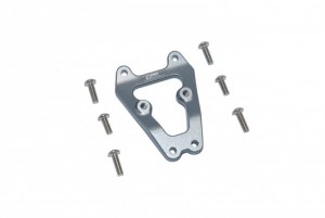 3RACING LU4330FB ALUMINIUM FRONT BUMPER SUPPORT FRAME LOSI RC 1/10 4WD LASERNUT TENACITY ULTRA 4 ROCK TACER LOS03028 - GUN SILVER - LU4330FB-GS