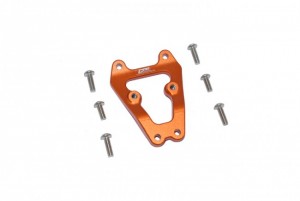 3RACING LU4330FB ALUMINIUM FRONT BUMPER SUPPORT FRAME LOSI RC 1/10 4WD LASERNUT TENACITY ULTRA 4 ROCK TACER LOS03028 - ORANGE - LU4330FB-OR