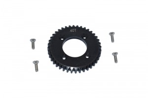 GPM HARDEN STEEL SPUR GEAR 39T / 40T / 41T LOS232025 LOSI 1/10 4WD LASERNUT TENACITY ULTRA 4 ROCK TACER LOS03028 - 40T - LU4040TS-BK