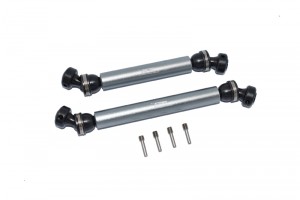 GPM RBX037SA STEEL W/ ALUMINIUM FRONT OR REAR CVD DRIVE SHAFT AXIAL RC 1/10 4WD RBX10 RYFT BRUSHLESS ROCK BOUNCER AXI03005 - GUN SILVER - RBX037SA-GS