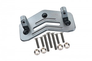 GPM LMT024 ALUMINUM SERVO MOUNT LOSI 1/8 LMT 4WD SOLID AXLE MONSTER TRUCK LOS04022 - GUN SILVER - LMT024-GS