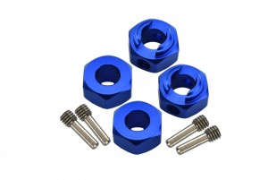 GPM RBX010/6MM ALUMINUM HEX ADAPTERS 6MM THICK AXIAL 1/10 4WD RBX10 RYFT BRUSHLESS ROCK BOUNCER-AXI03005 - BLUE - RBX010/6MM-B