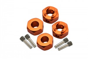 GPM RBX010/6MM ALUMINUM HEX ADAPTERS 6MM THICK AXIAL 1/10 4WD RBX10 RYFT BRUSHLESS ROCK BOUNCER-AXI03005 - ORANGE - RBX010/6MM-OR