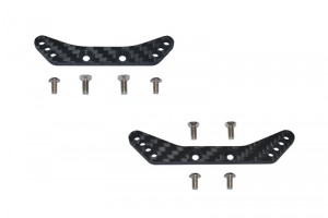 GPM FTA802830 CARBON FIBER FRONT & REAR SHOCK TOWER TAMIYA 1/10 4WD TA08 PRO 58693 RC CAR - FTA802830-BK