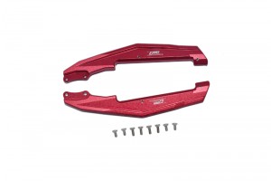 GPM LM014 ALUMINUM CHASSIS NERF BARS  LOSI  1/18 2WD MINI-T 2.0 STADIUM TRUCK LOS01015 - RED - LM014-R
