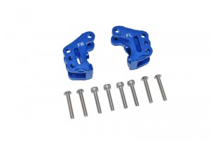 GPM RBX008 ALUMINUM FRONT AXLE MOUNT SET FOR SUSPENSION LINKS AXIAL RC 1/10 4WD RBX10 RYFT BRUSHLESS ROCK BOUNCER AXI03005 - BLUE - RBX008-B