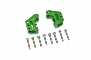 GPM RBX008 ALUMINUM FRONT AXLE MOUNT SET FOR SUSPENSION LINKS AXIAL RC 1/10 4WD RBX10 RYFT BRUSHLESS ROCK BOUNCER AXI03005 - GREEN - RBX008-G