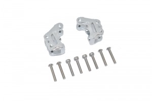 GPM RBX008 ALUMINUM FRONT AXLE MOUNT SET FOR SUSPENSION LINKS AXIAL RC 1/10 4WD RBX10 RYFT BRUSHLESS ROCK BOUNCER AXI03005 - SILVER - RBX008-S