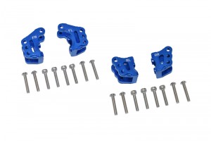 GPM RBX089 ALUMINUM FRONT & REAR AXLE MOUNT SET FOR SUSPENSION LINKS AXIAL RC 1/10 4WD RBX10 RYFT BRUSHLESS ROCK BOUNCER AXI03005 - BLUE - RBX089-B