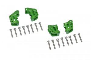 GPM RBX089 ALUMINUM FRONT & REAR AXLE MOUNT SET FOR SUSPENSION LINKS AXIAL RC 1/10 4WD RBX10 RYFT BRUSHLESS ROCK BOUNCER AXI03005 - GREEN - RBX089-G