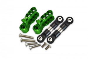 GPM ER216025S ALUMINUM SERVO HORN W/ STAINLESS STEEL STEERING LINK TRAXXAS 1/10 E-REVO VXL 86086 - ER216025S-G