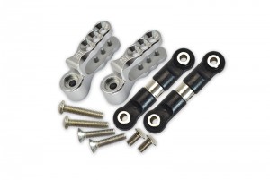 GPM ER216025S ALUMINUM SERVO HORN W/ STAINLESS STEEL STEERING LINK TRAXXAS 1/10 E-REVO VXL 86086 - ER216025S-S