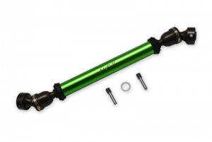 GPM ER037SAR ALUMINUM REAR DRIVE SHAFT TRAXXAS 1/10 E-REVO VXL 86086 MONSTER - GREEN - ER037SAR-G