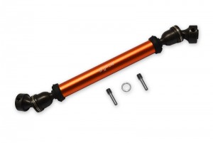 GPM ER037SAR ALUMINUM REAR DRIVE SHAFT TRAXXAS 1/10 E-REVO VXL 86086 MONSTER - ORANGE - ER037SAR-OR